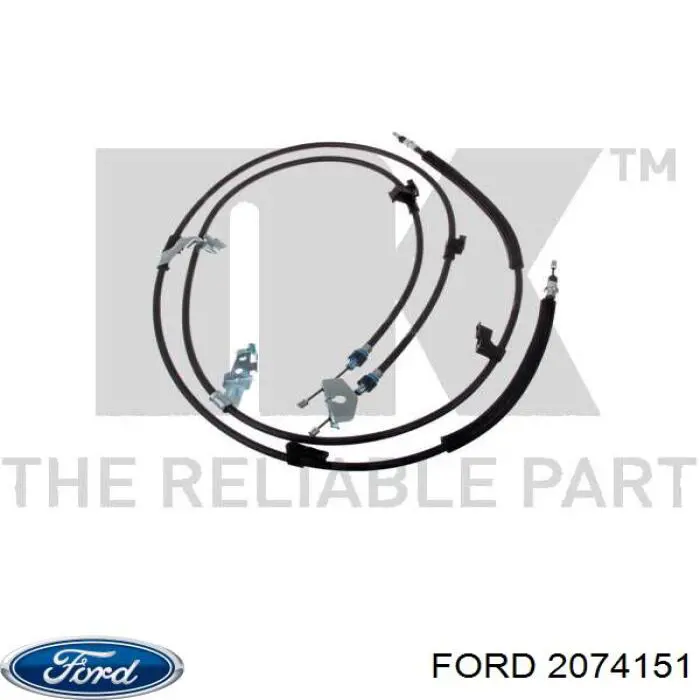 Compre 2074151 Ford Cabo traseiro direito/esquerdo do freio de estacionamento
