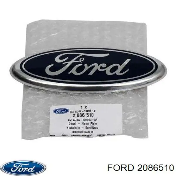 2086510 Ford Emblema de tampa de porta-malas (emblema de firma)
