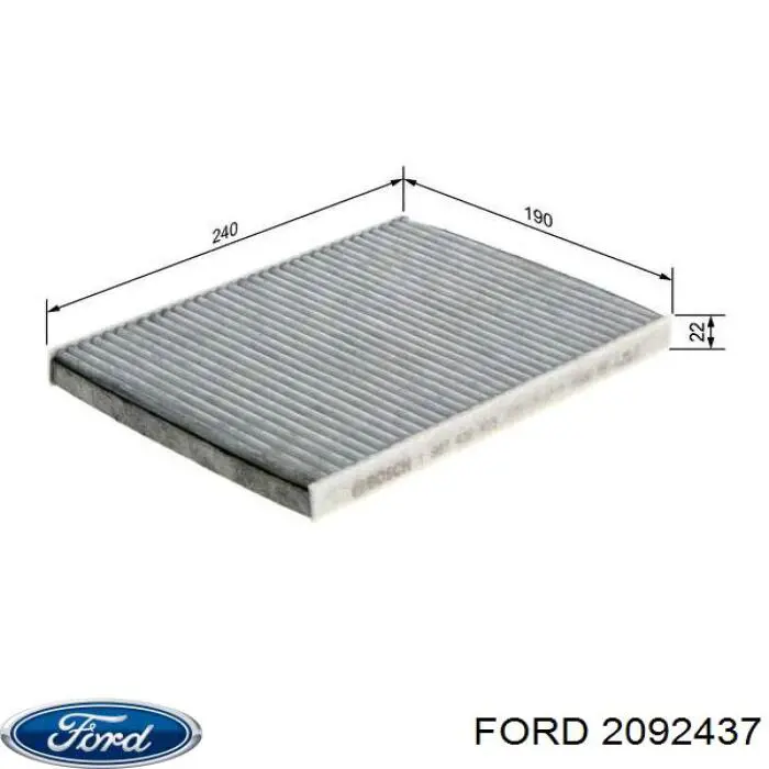 2092437 Ford Filtro de salão