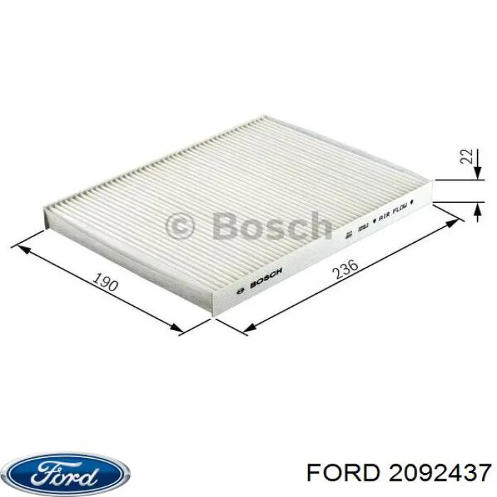 Filtro de salão Ford 2092437 preço, a partir de 11,53 USD