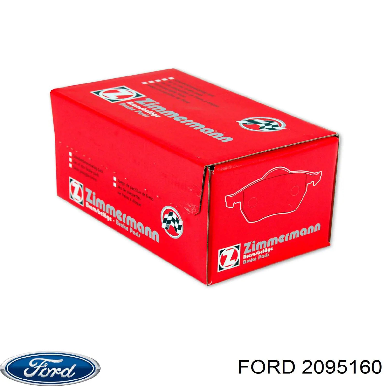 Sapatas do freio dianteiras de disco Ford 2095160 preço, a partir de 37,21 USD