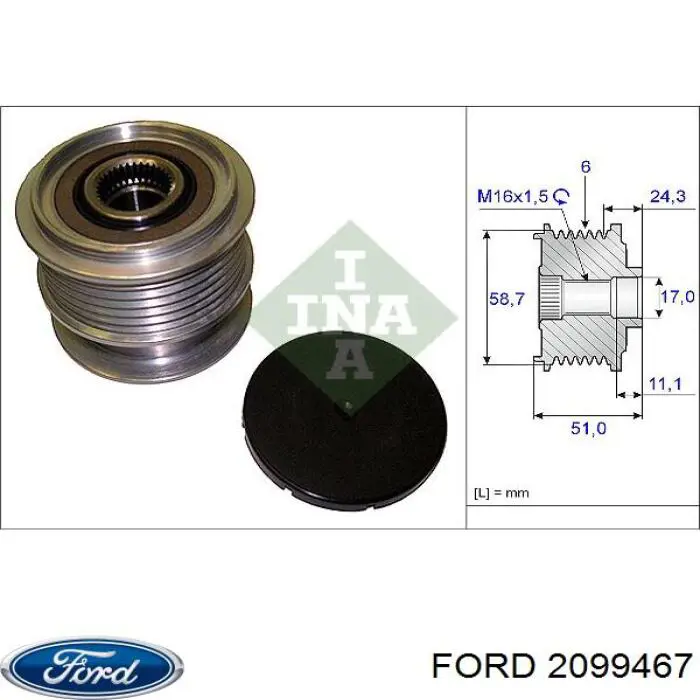 Gerador Ford 2099467 preço, a partir de 312,47 USD