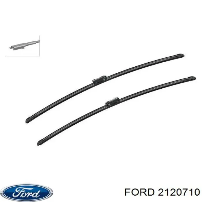 Limpa-pára-brisas do pára-brisas, kit de 2 un. Ford 2120710 preço, a partir de 33,70 USD