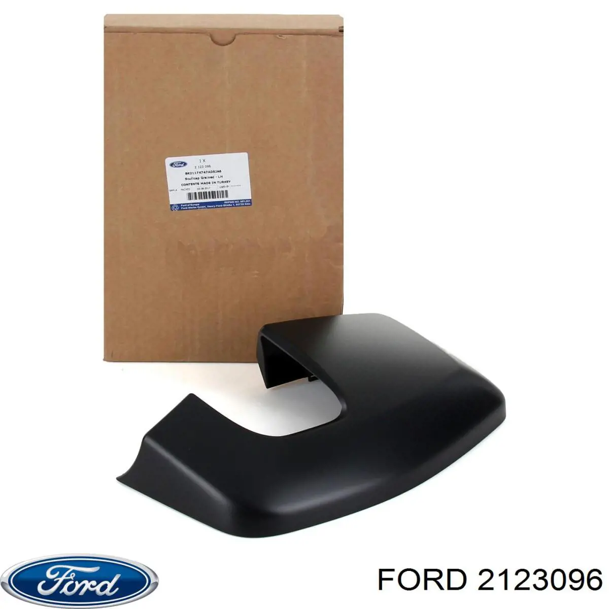 2123096 Ford Placa sobreposta (tampa) do espelho de retrovisão esquerdo
