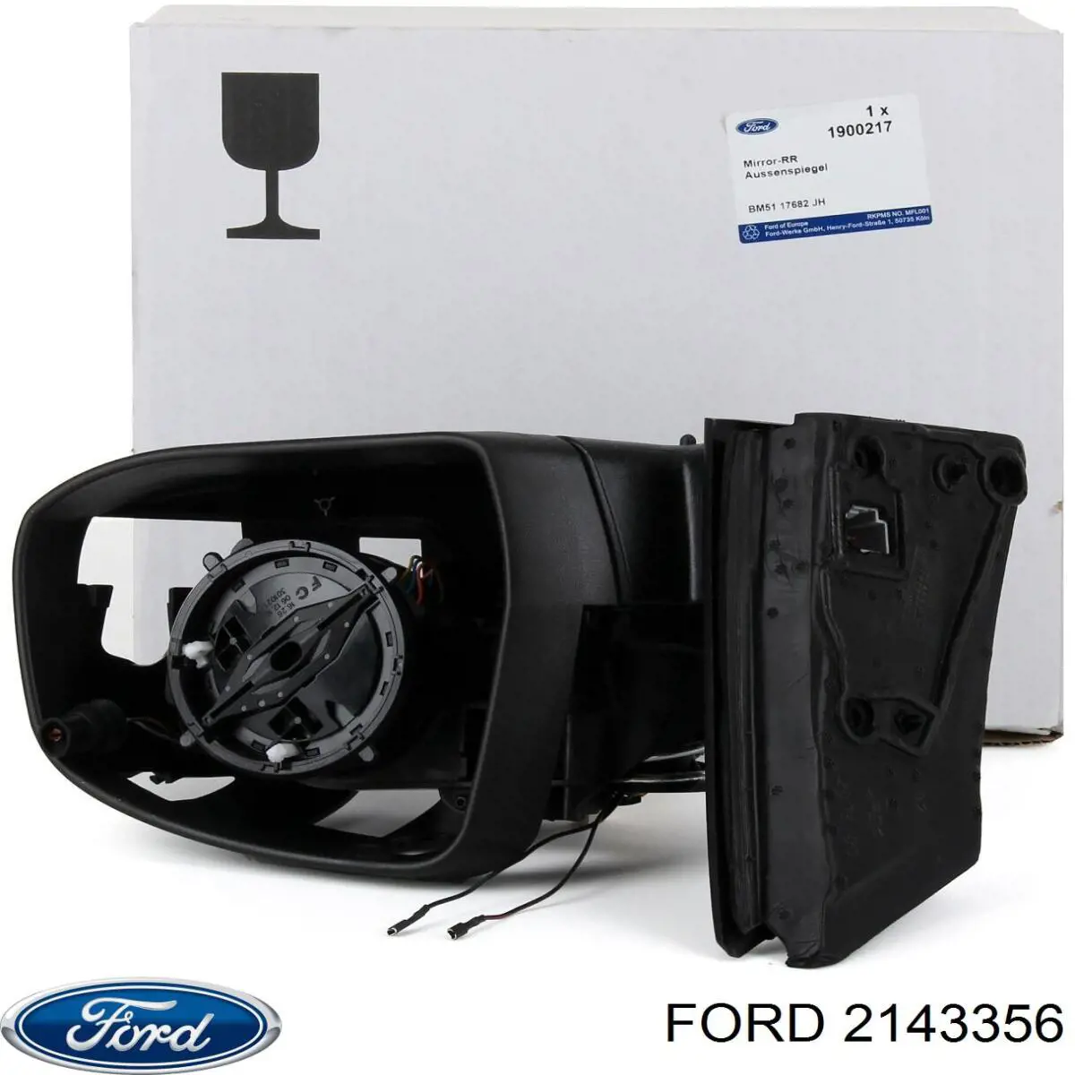 2143356 Ford Espelho de retrovisão direito