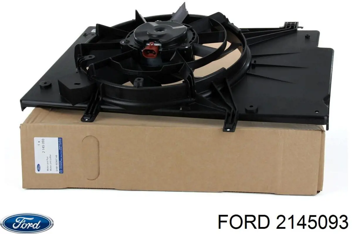 Compre 2145093 Ford Difusor do radiador de esfriamento, montado com motor e roda de aletas