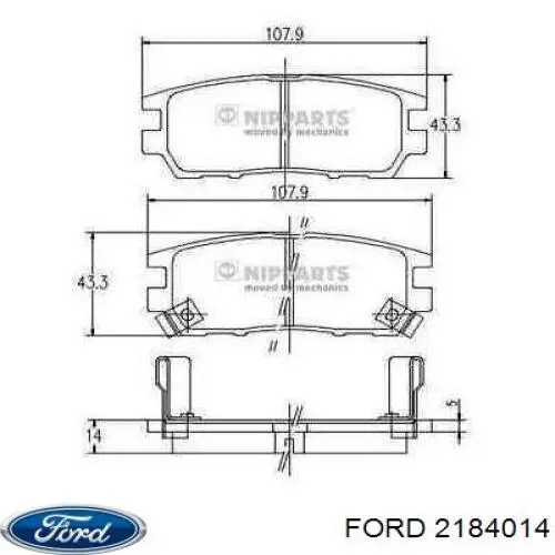 2184014 Ford Pára-brisas