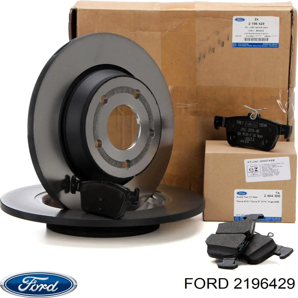 Disco do freio dianteiro 2196429 Ford