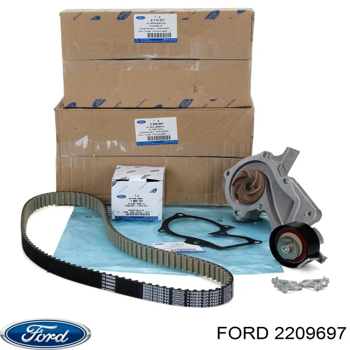 2209697 Ford Correia do mecanismo de distribuição de gás, kit
