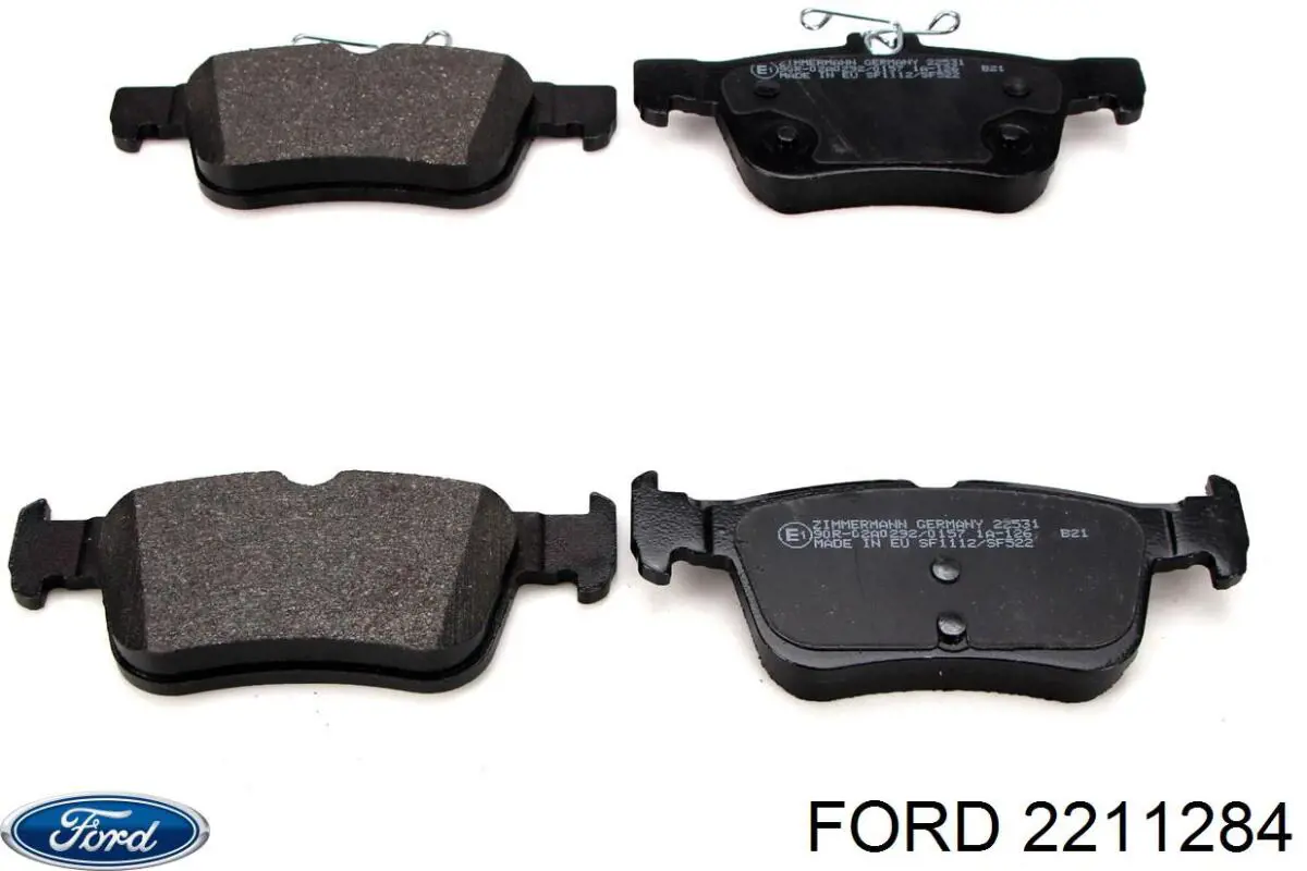 2211284 Ford Sapatas do freio traseiras de disco