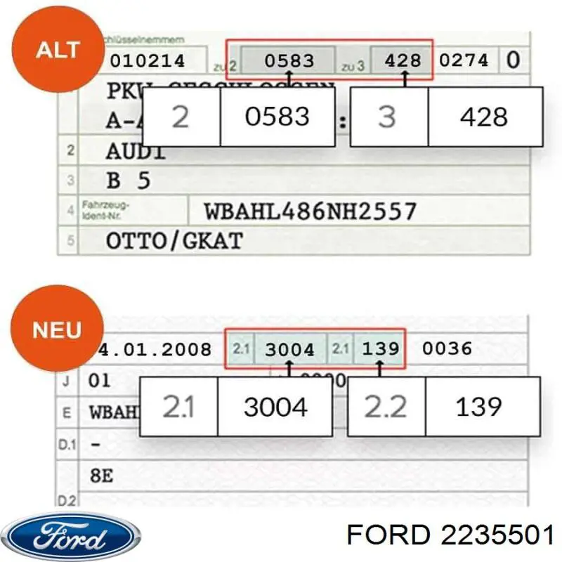 2278778 Ford Luz direita