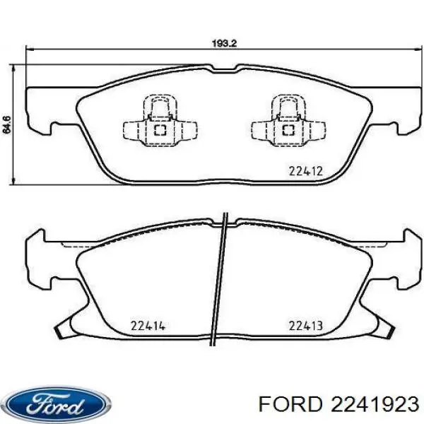 2241923 Ford Sapatas do freio dianteiras de disco