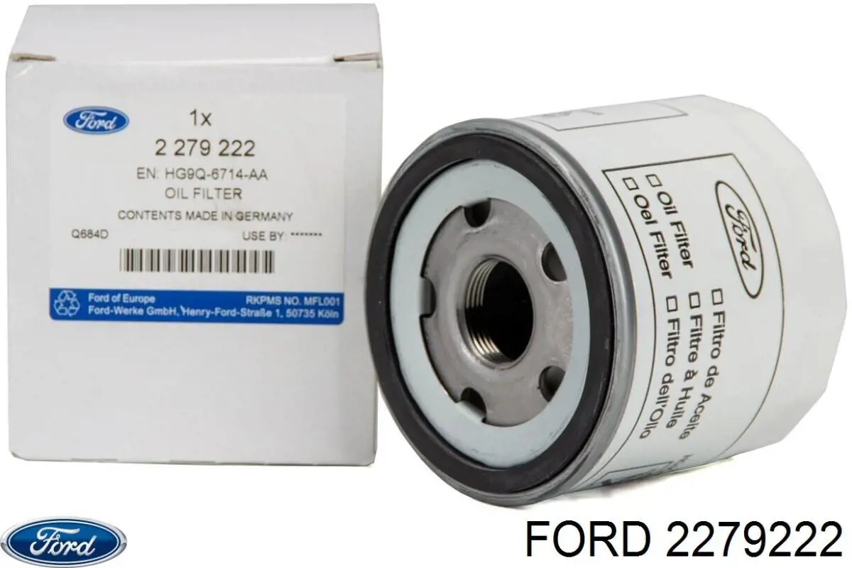 2279222 Ford Filtro de óleo