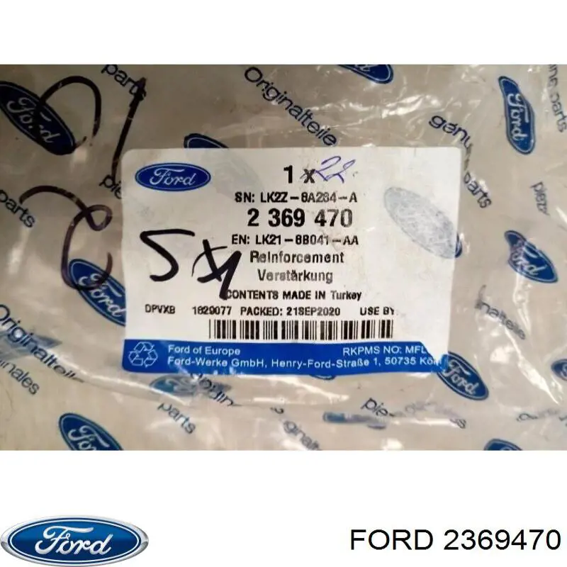 2369470 Ford Suporte do radiador montado (painel de montagem de fixação das luzes)
