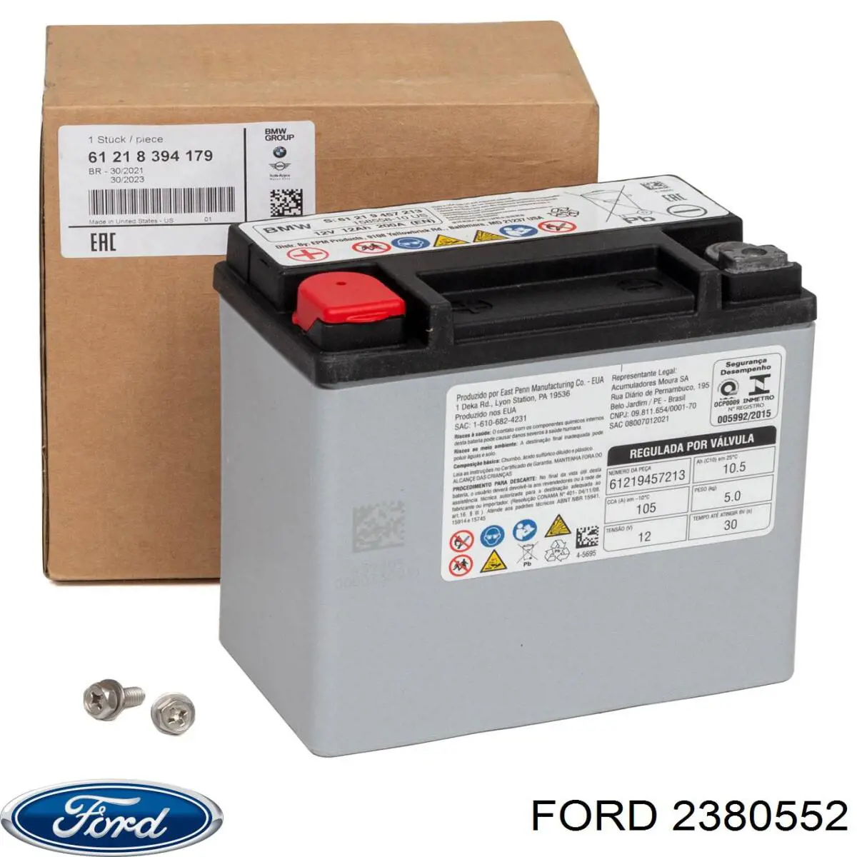 Bateria recarregável (PILHA) 2651139 Ford