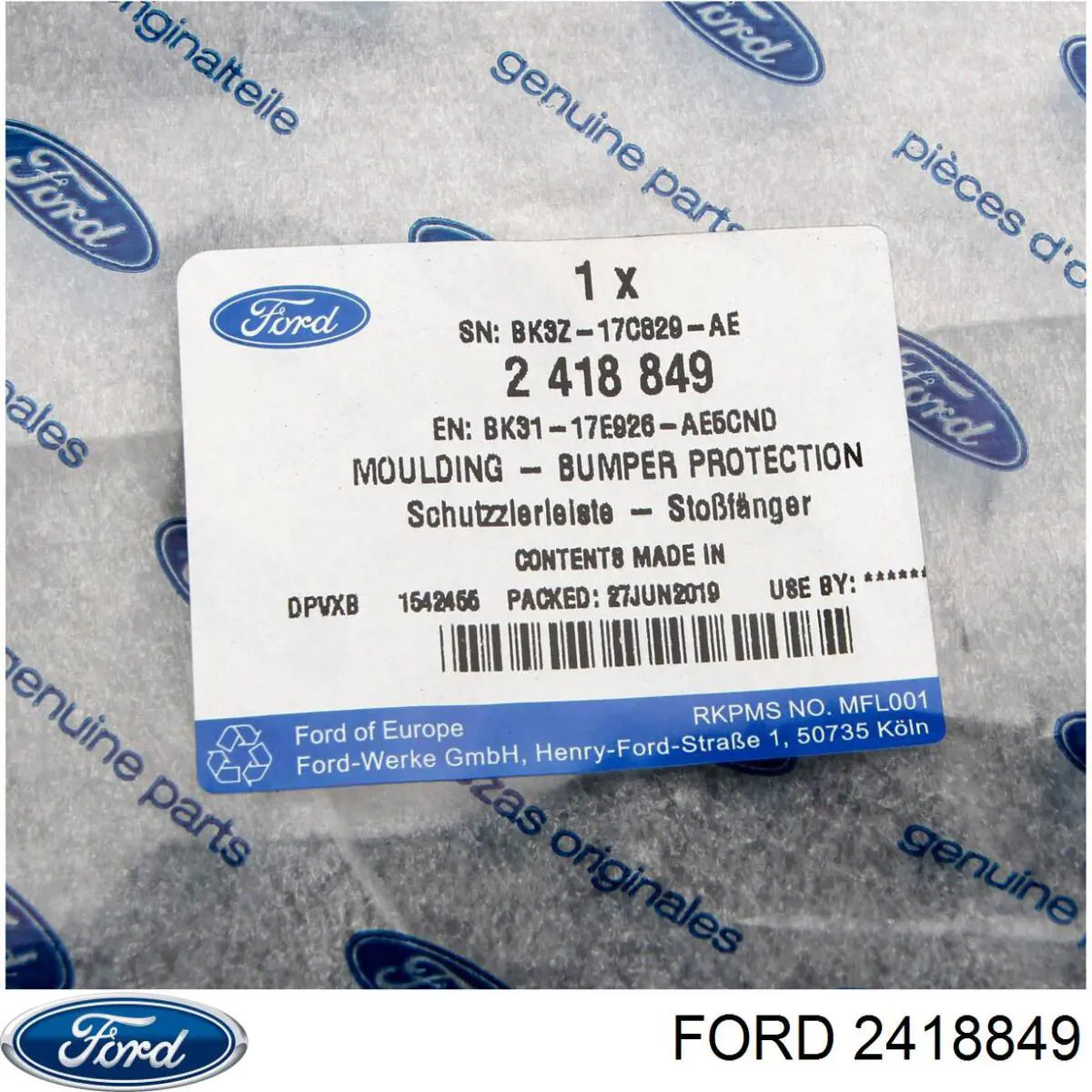 Pára-choque traseiro, parte central Ford 2418849 preço, a partir de 104,05 USD