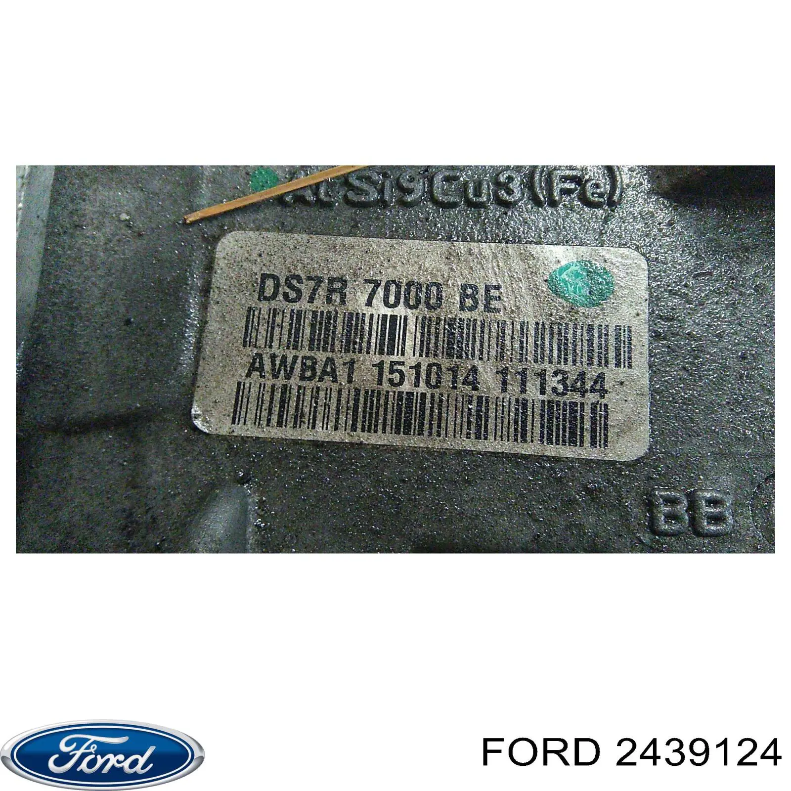 2439124 Ford Suporte do freio traseiro esquerdo
