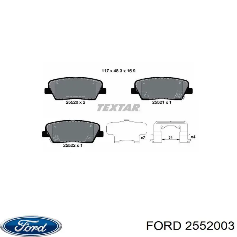 1710218 Ford Pára-brisas