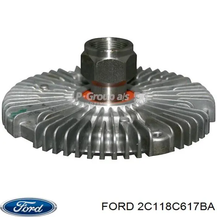 2C118C617BA Ford Acoplamento viscoso de ventilador de esfriamento