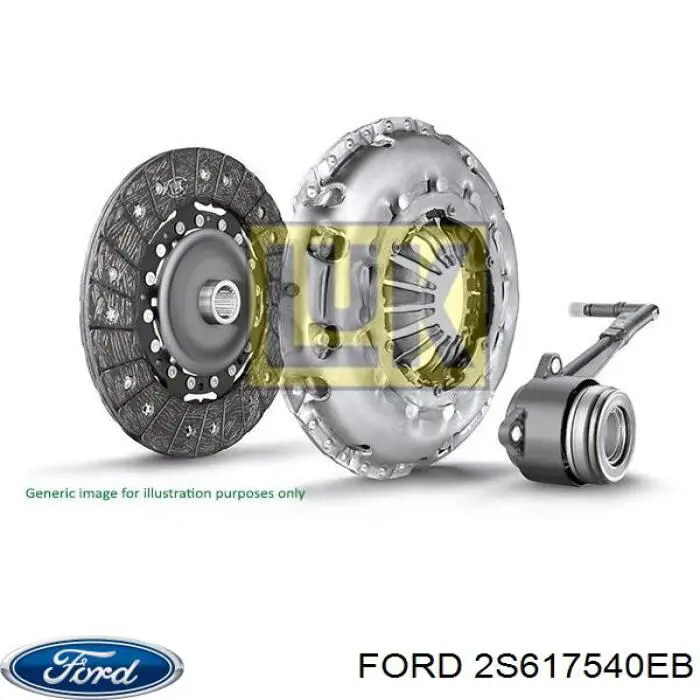 Compre 2S617540EB Ford Kit de embraiagem (3 peças)