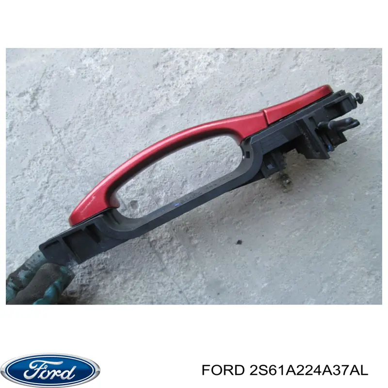 2S61A224A37AL Ford Suporte de maçaneta externa da porta dianteira esquerda