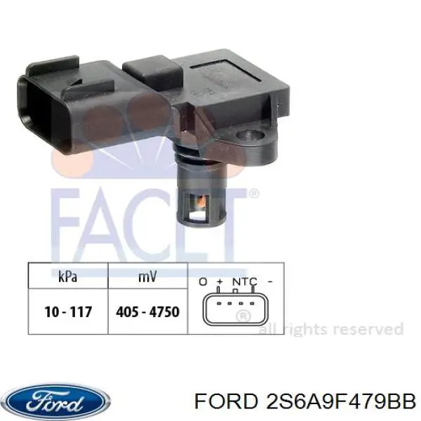 Sensor de pressão no coletor de admissão, MAP Ford 2S6A9F479BB preço, a partir de 38,33 USD