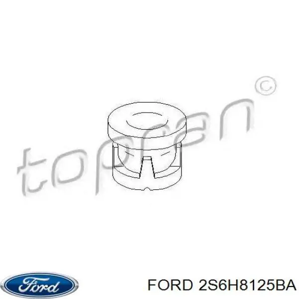 2S6H8125BA Ford Coxim superior de fixação do radiador