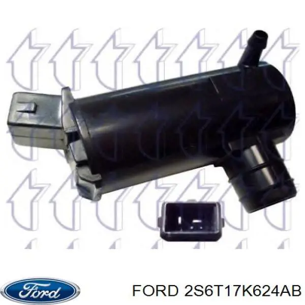 2S6T17K624AB Ford Bomba de motor de fluido para lavador de vidro dianteiro/traseiro