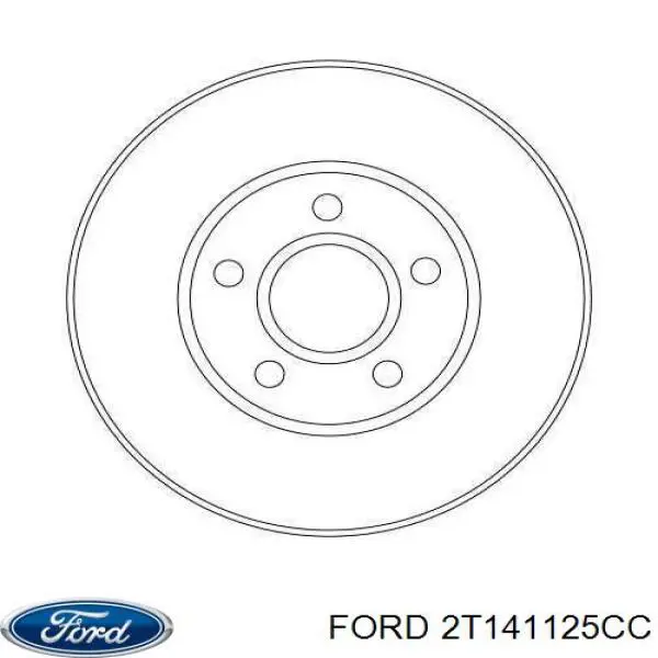Compre 2T141125CC Ford Disco do freio dianteiro