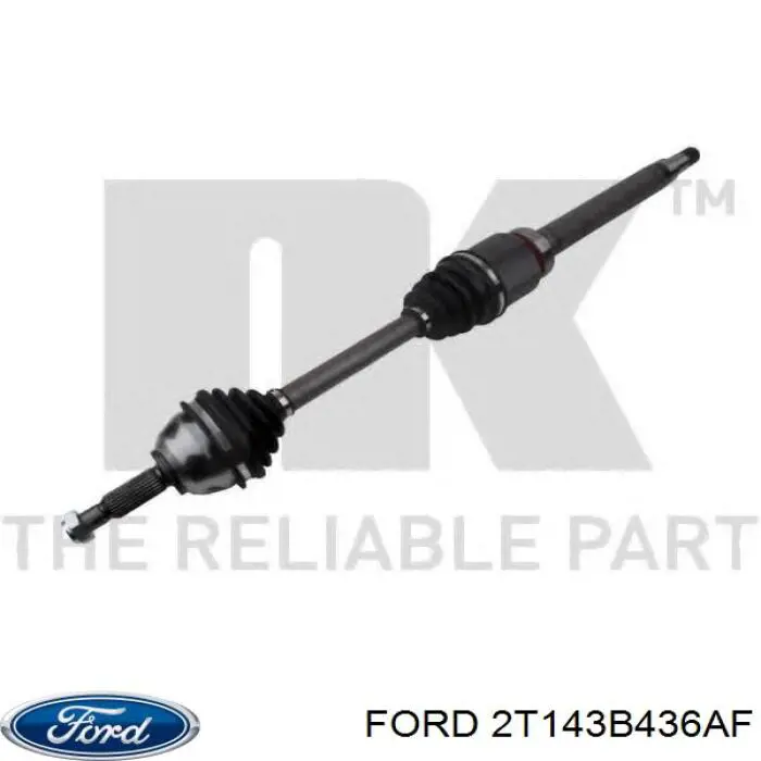 Semieixo (acionador) dianteiro direito Ford 2T143B436AF preço, a partir de 88,36 USD