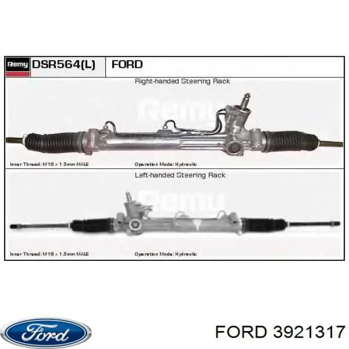 Cremalheira da direção Ford 3921317 preço, a partir de 64,70 USD
