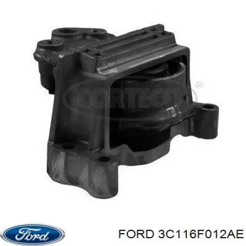 3C116F012AE Ford Coxim (suporte) direito de motor