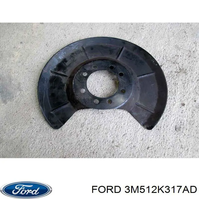 3M512K317AD Ford Proteção do freio de disco traseiro