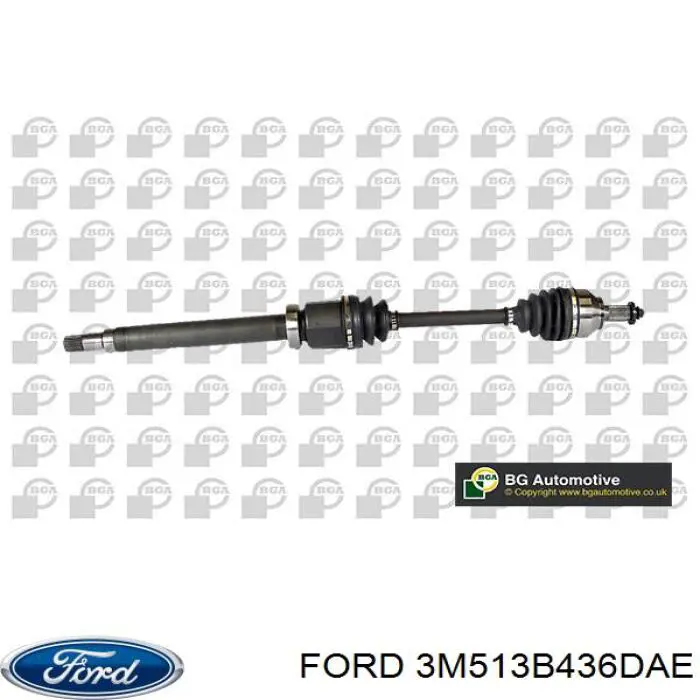 3M513B436DAE Ford Semieixo (acionador) dianteiro direito