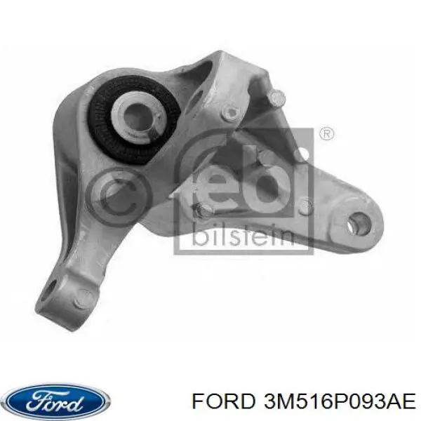 3M516P093AE Ford Coxim (suporte) traseiro de motor