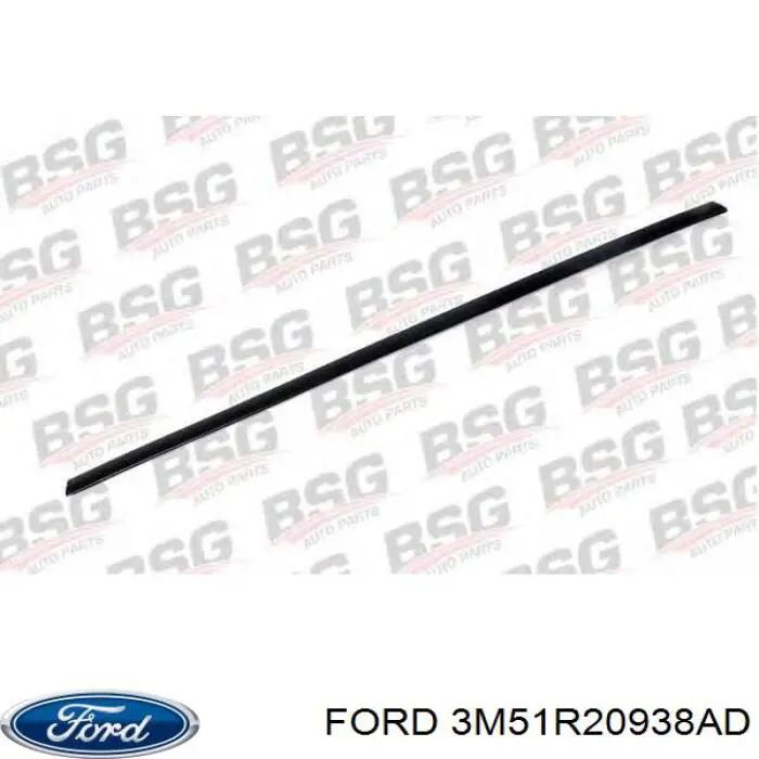 3M51R20938AD Ford Moldura da porta dianteira esquerda