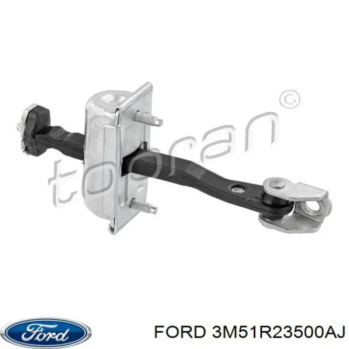 3M51R23500AJ Ford Limitador dianteiro de abertura de porta