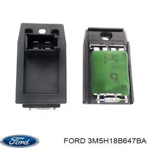 Resistor (resistência) de ventilador de forno (de aquecedor de salão) Ford 3M5H18B647BA preço, a partir de 15,81 USD