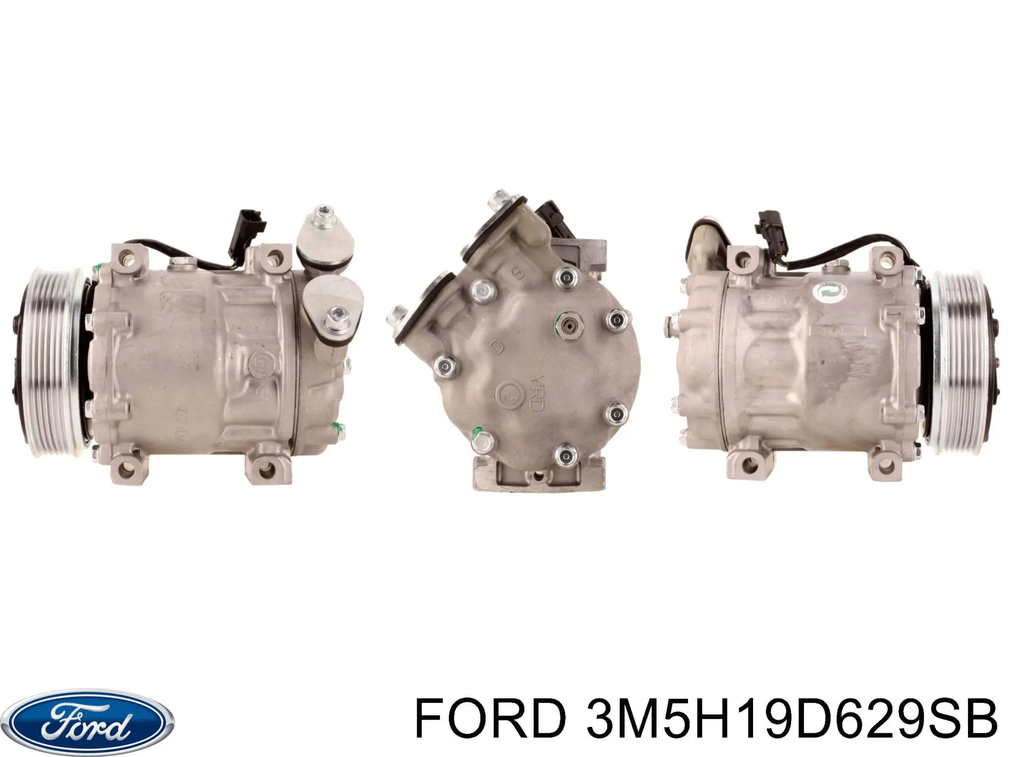 Compre 3M5H19D629SB Ford Compressor de aparelho de ar condicionado