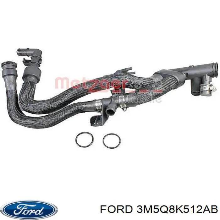 Compre 3M5Q8K512AB Ford Mangueira (cano derivado) de bomba de água de admissão