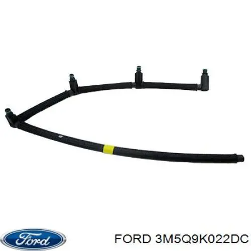 3M5Q9K022DC Ford Tubo de combustível, inverso desde os injetores