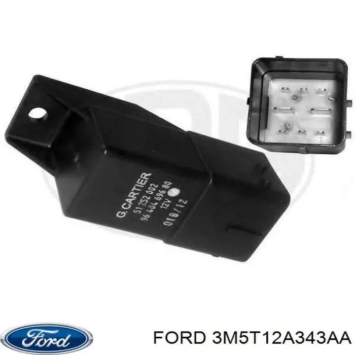 Compre 3M5T12A343AA Ford Relê das velas de incandescência