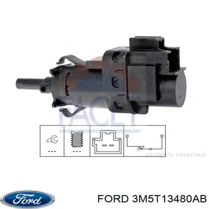 Sensor de ativação do sinal de parada Ford 3M5T13480AB preço, a partir de 12,89 USD
