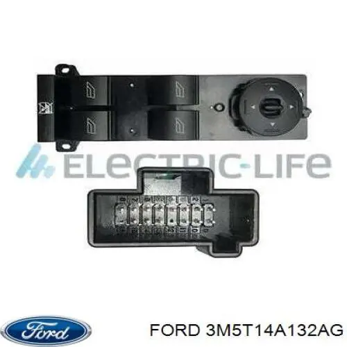 Unidade de botões dianteira esquerda de controlo de elevador de vidro Ford 3M5T14A132AG preço, a partir de 42,85 USD