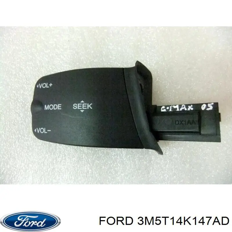 3M5T14K147AD Ford Comutador instalado na coluna da direção, de controlo do sistema de áudio