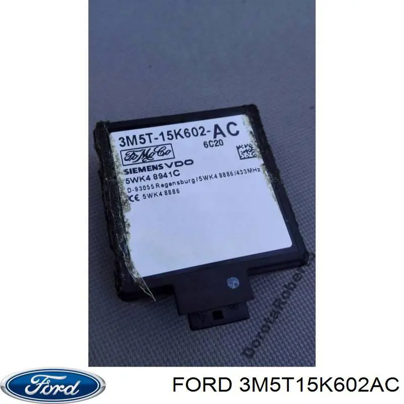 3M5T15K602AC Ford Módulo de direção (Centralina eletrônica) de imobilizador
