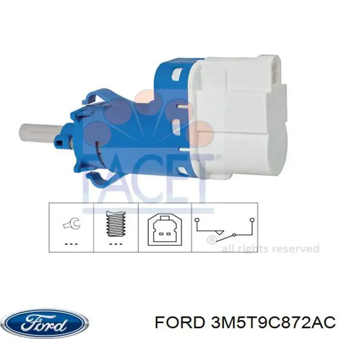 Sensor de ativação do sinal de parada Ford 3M5T9C872AC preço, a partir de 10,98 USD