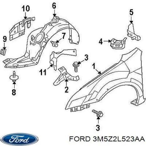  Ford 3M5Z2L523AA preço, a partir de 22,24 USD