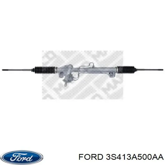 3S413A500AA Ford Cremalheira da direção