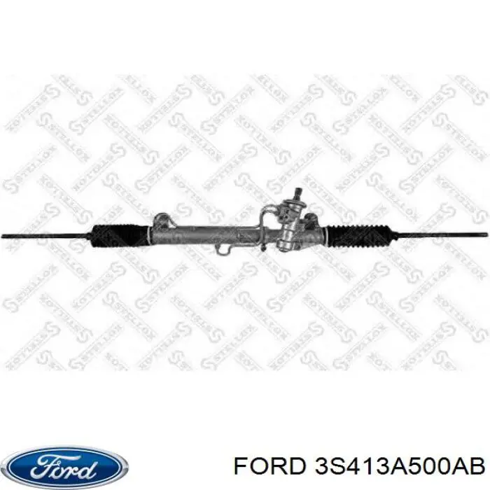 3S413A500AB Ford Cremalheira da direção